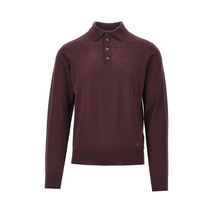 Emporio Armani Fine knit polo sweater