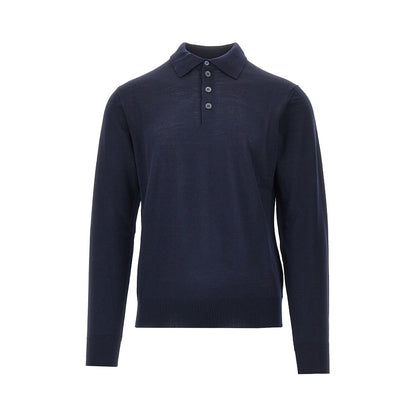 Emporio Armani Fine knit polo sweater