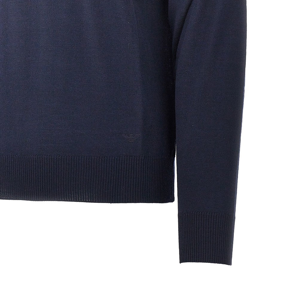 Emporio Armani Fine knit polo sweater