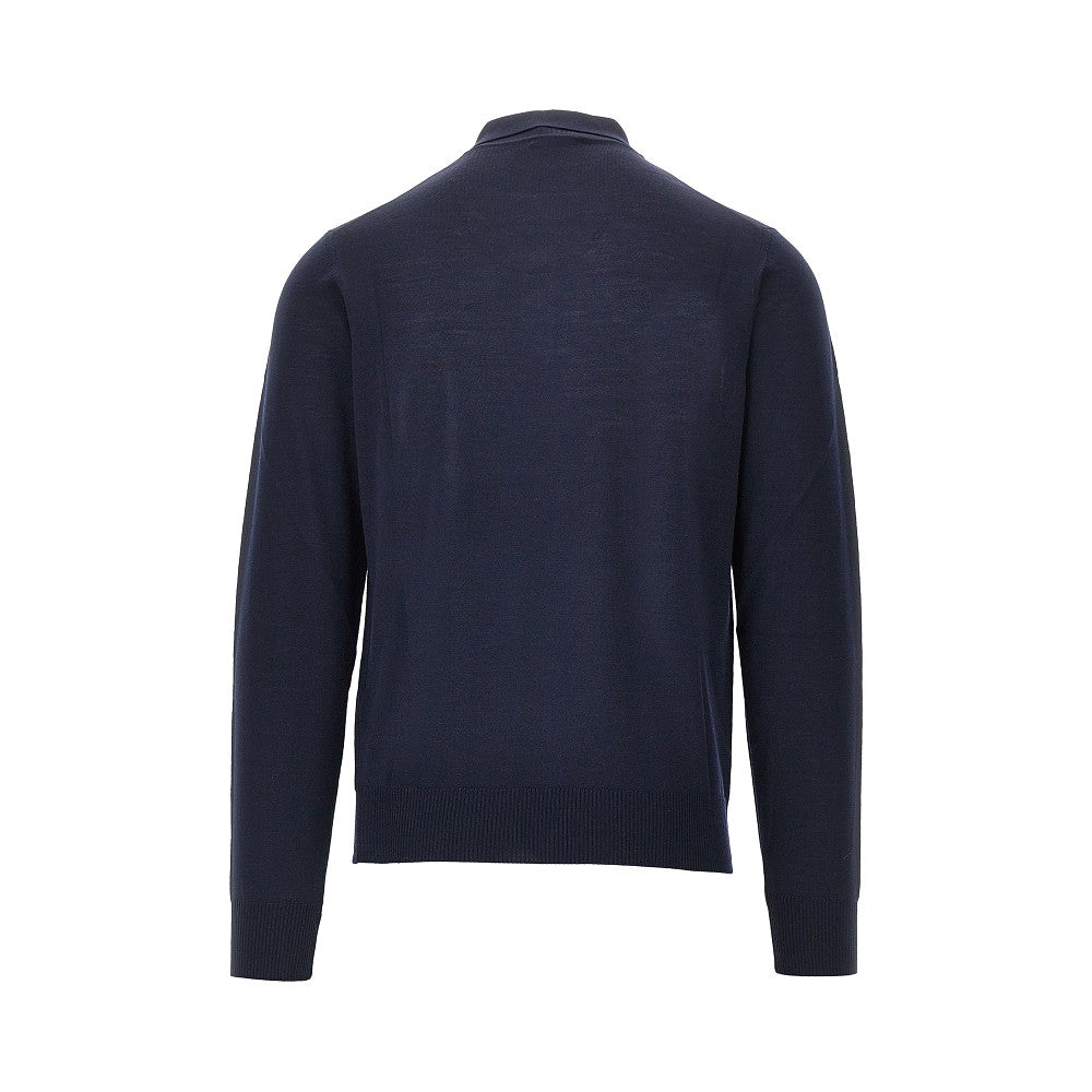 Emporio Armani Fine knit polo sweater