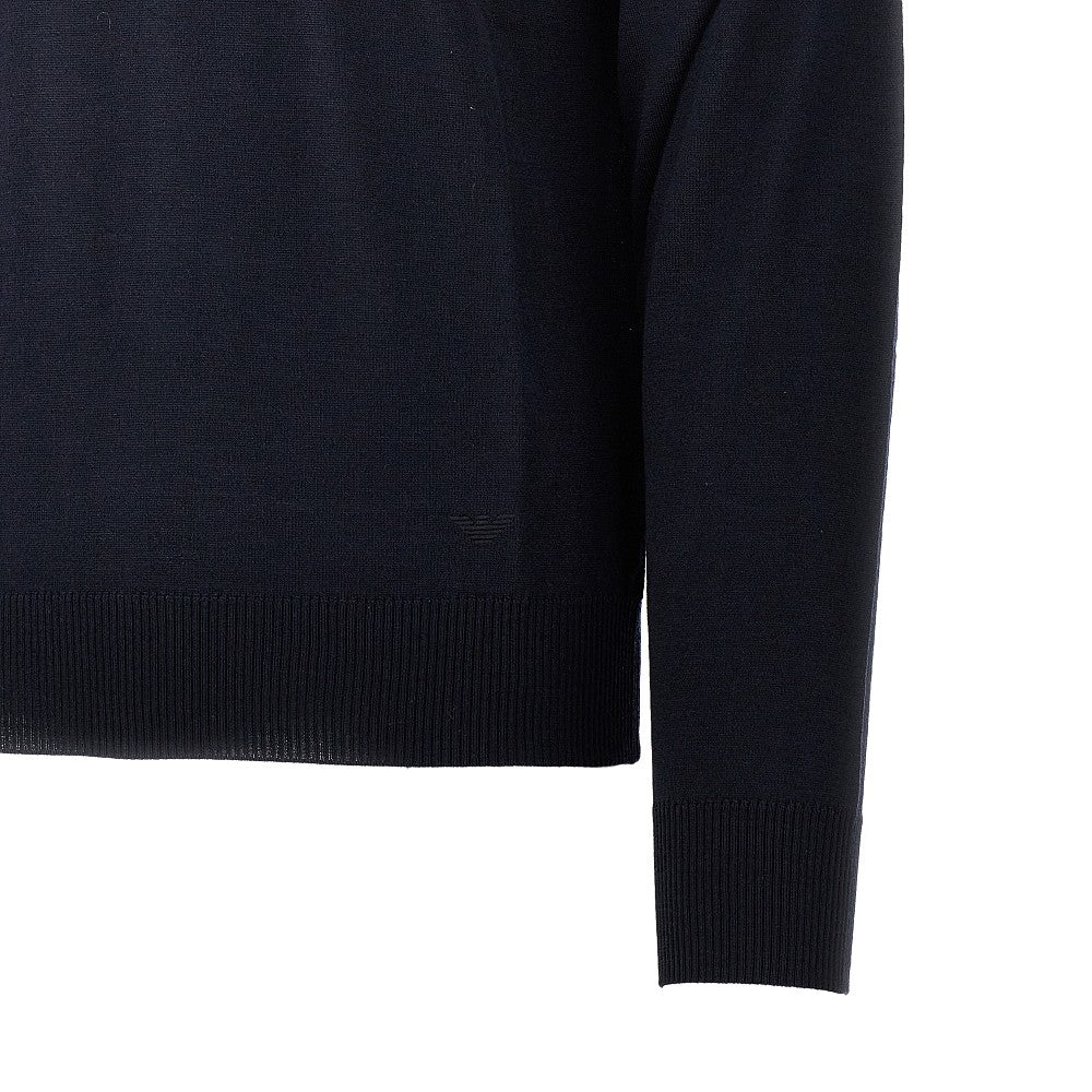 Emporio Armani Fine knit polo sweater