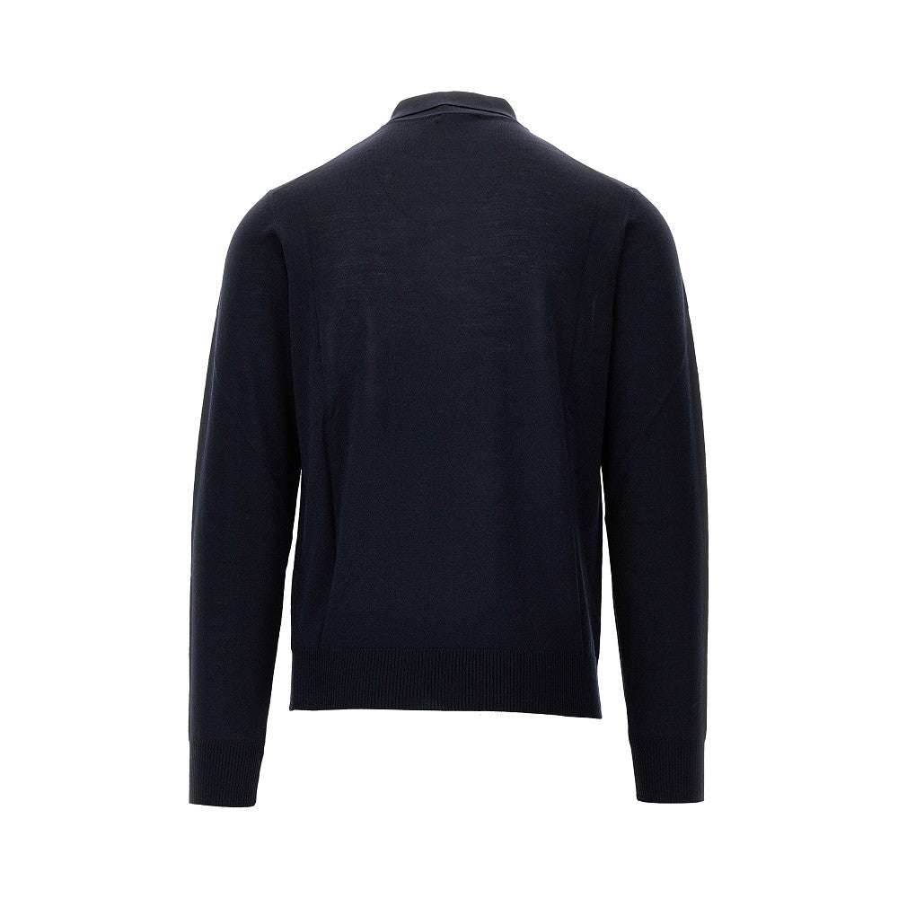 Emporio Armani Fine knit polo sweater