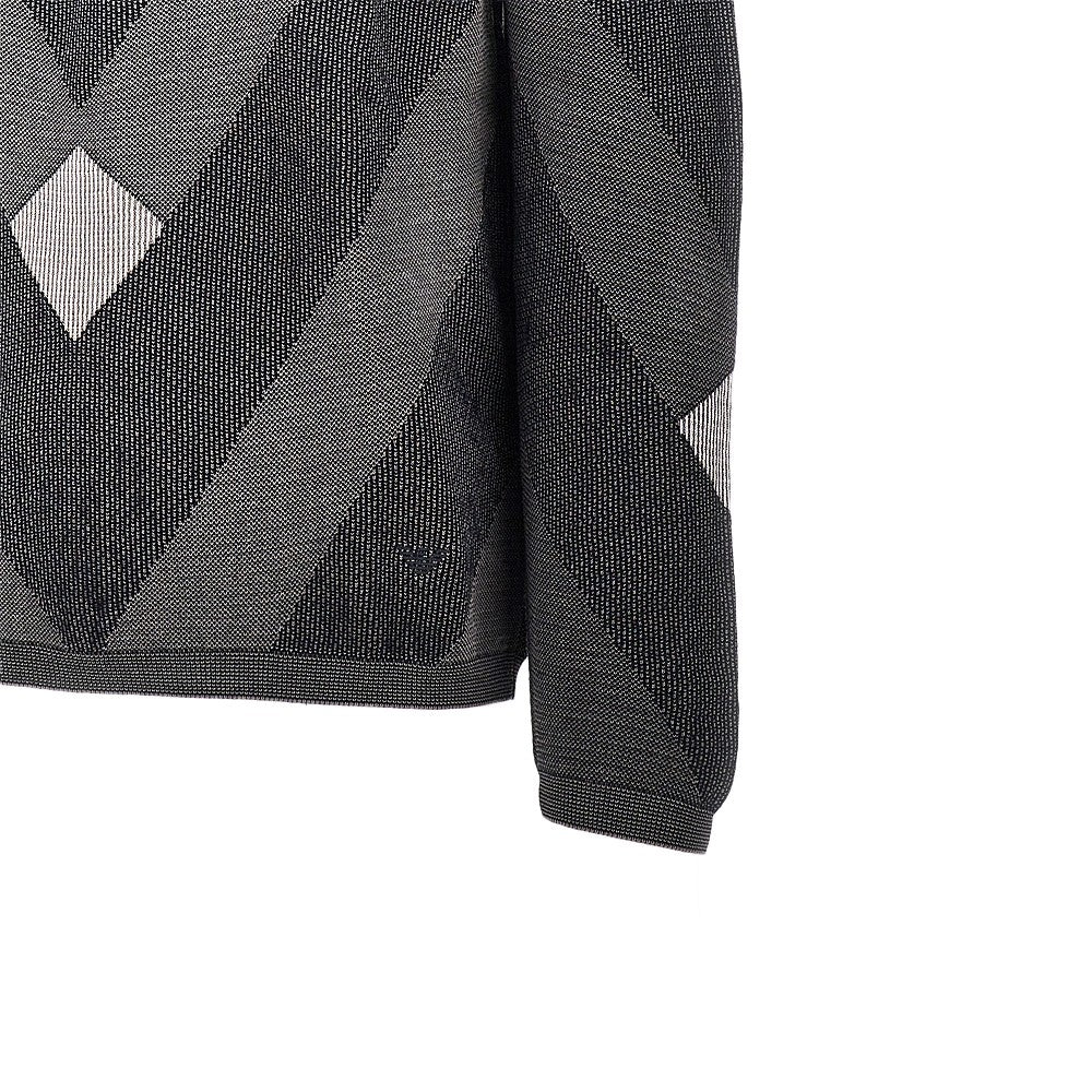 EMPORIO ARMANI Cotton sweater with jacquard motif