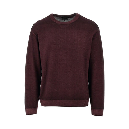EMPORIO ARMANI Garment dyed wool crewneck sweater