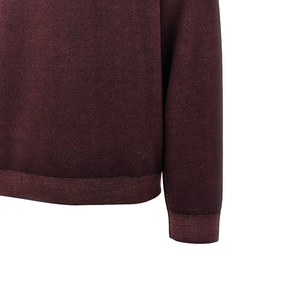 EMPORIO ARMANI Garment dyed wool crewneck sweater