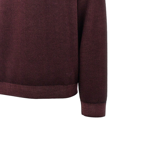 EMPORIO ARMANI Garment dyed wool crewneck sweater