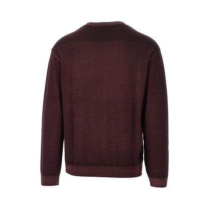 EMPORIO ARMANI Garment dyed wool crewneck sweater