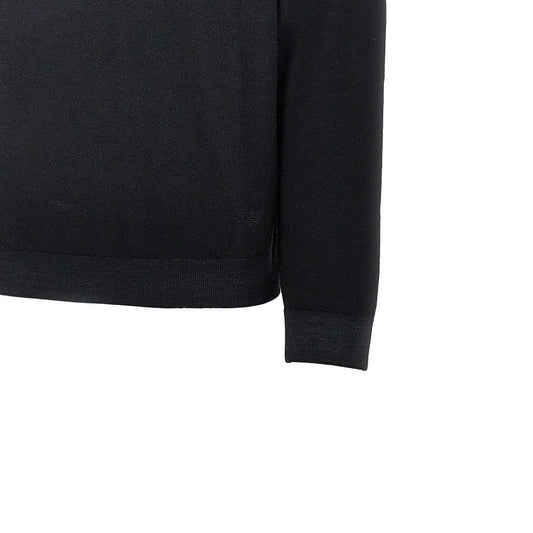 EMPORIO ARMANI Garment dyed wool crewneck sweater