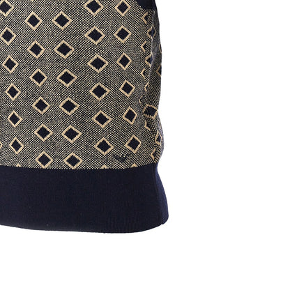 EMPORIO ARMANI Cashmere and wool vest with diamonds motif