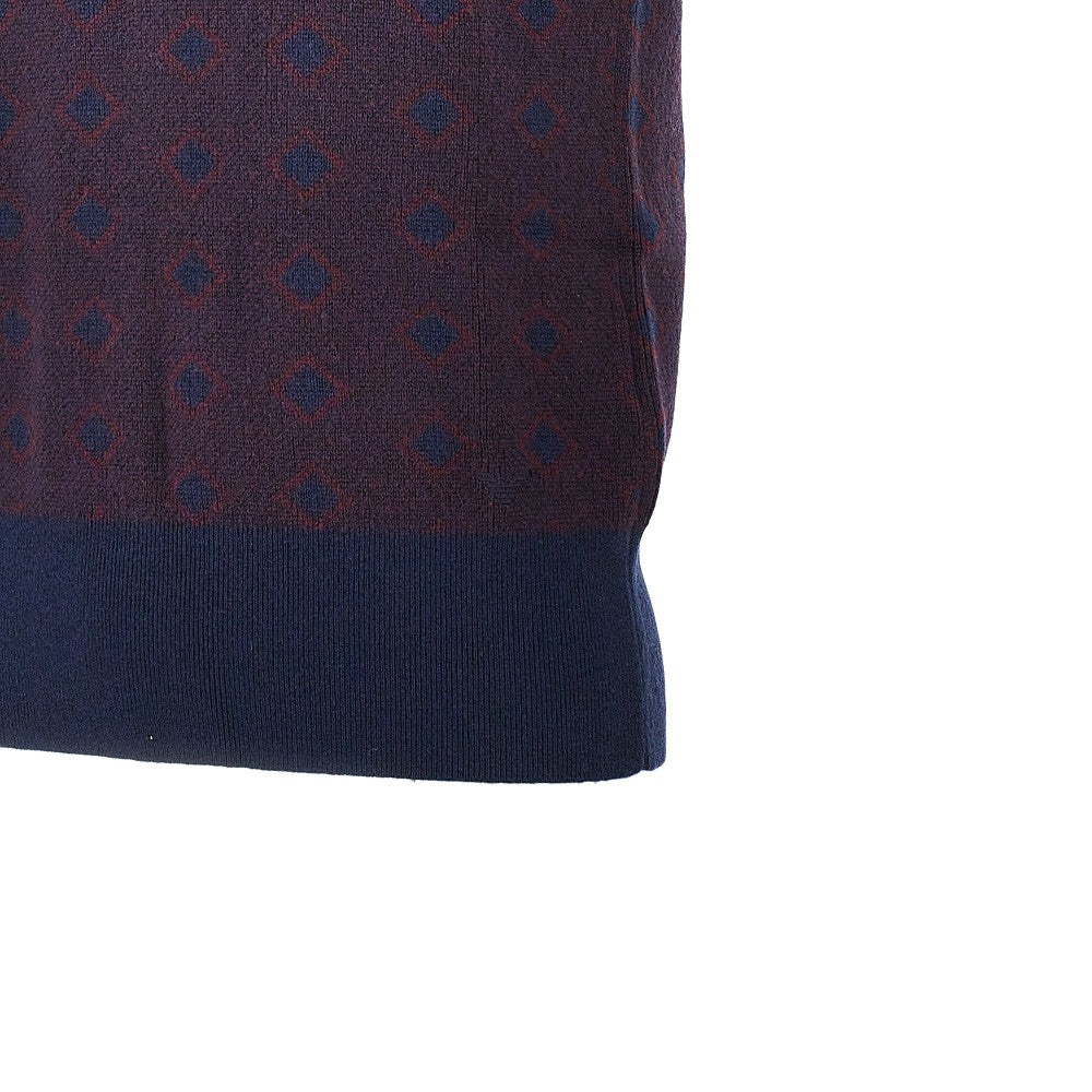 EMPORIO ARMANI Cashmere and wool vest with diamonds motif