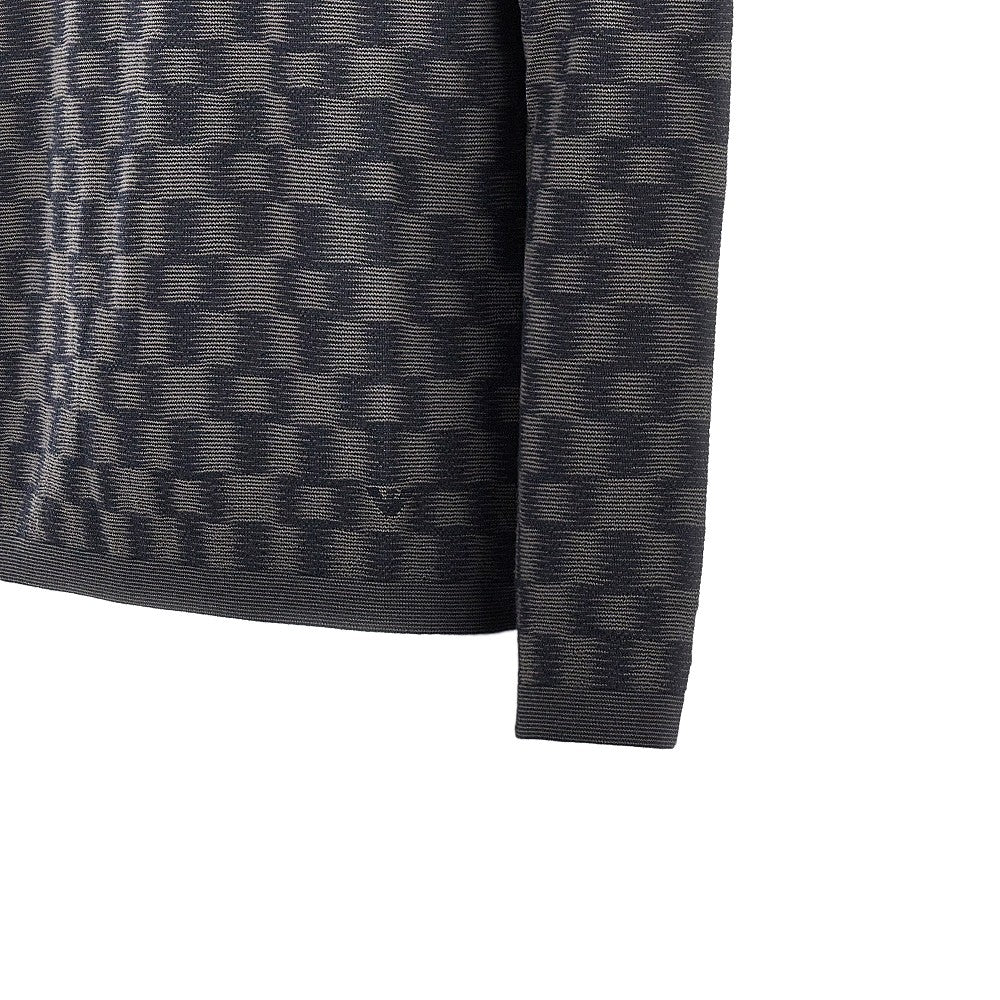 EMPORIO ARMANI Virgin wool sweater with Check motif