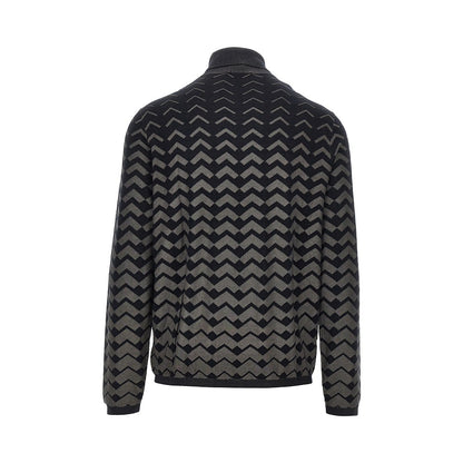 EMPORIO ARMANI Knitted turtleneck with chevron motif