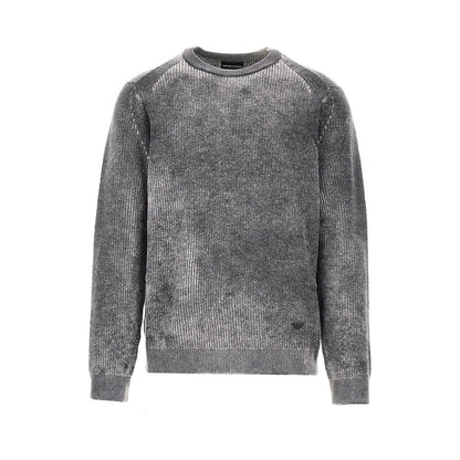 EMPORIO ARMANI Knitted sweater with faded effect