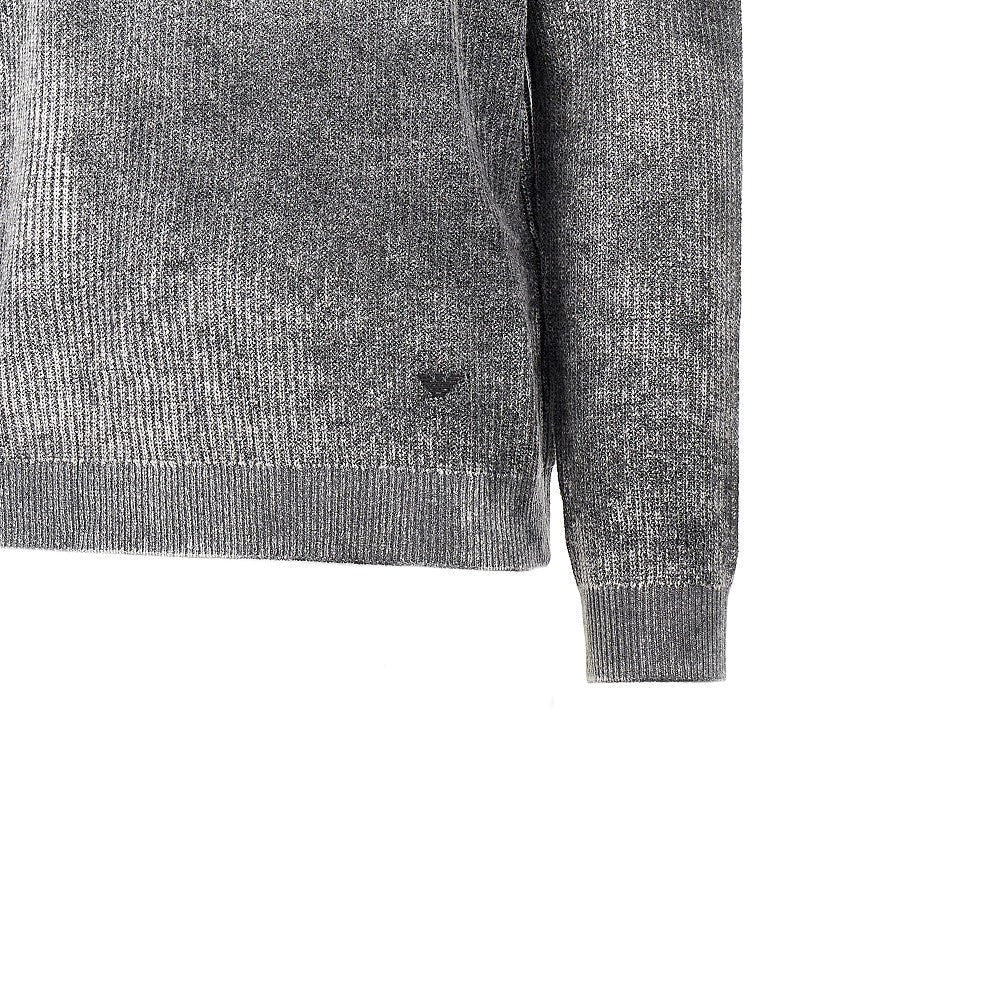 EMPORIO ARMANI Knitted sweater with faded effect