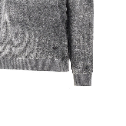 EMPORIO ARMANI Knitted sweater with faded effect