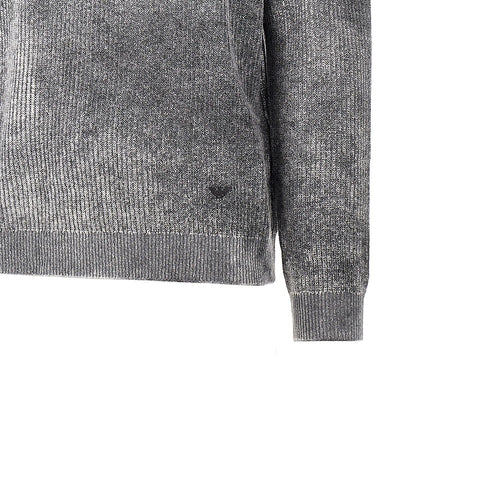 EMPORIO ARMANI Knitted sweater with faded effect