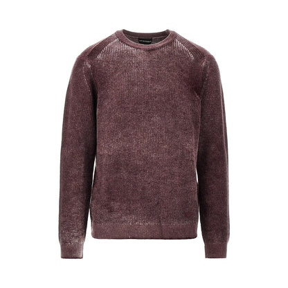 EMPORIO ARMANI Knitted sweater with faded effect