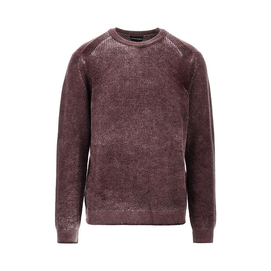 EMPORIO ARMANI Knitted sweater with faded effect