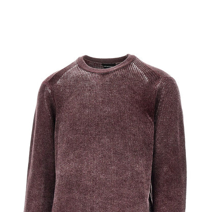 EMPORIO ARMANI Knitted sweater with faded effect