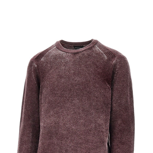 EMPORIO ARMANI Knitted sweater with faded effect