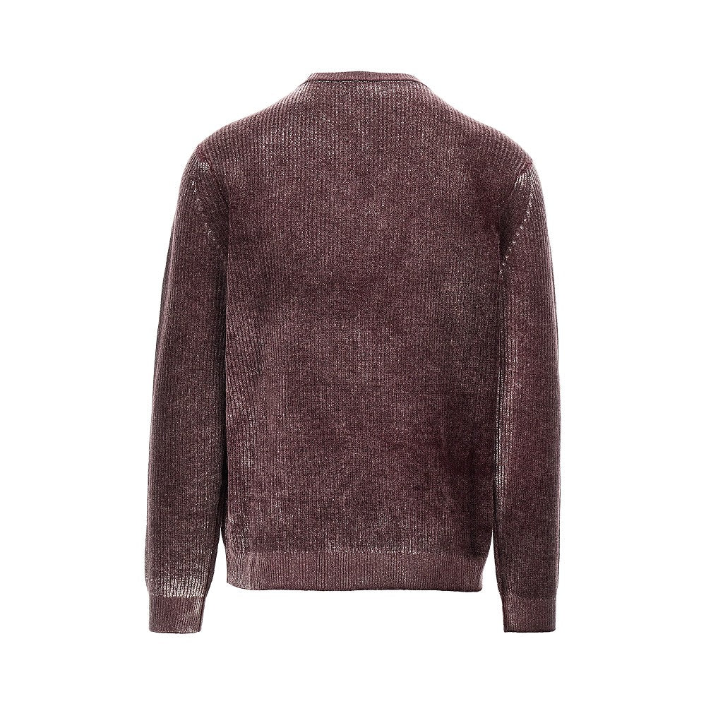 EMPORIO ARMANI Knitted sweater with faded effect