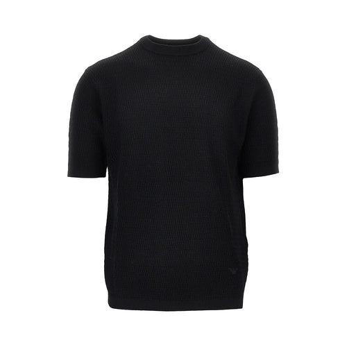EMPORIO ARMANI Virgin wool knitted T-shirt