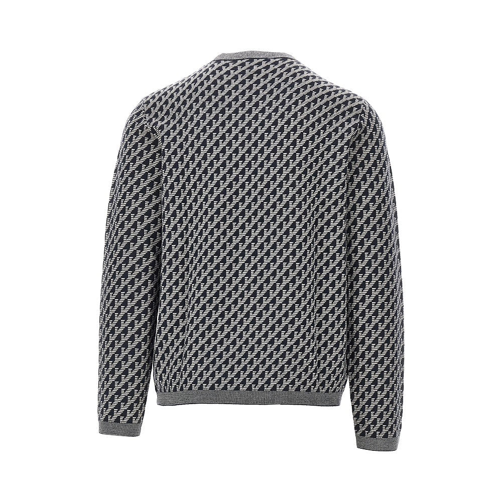 Emporio Armani Jacquard wool crewneck sweater