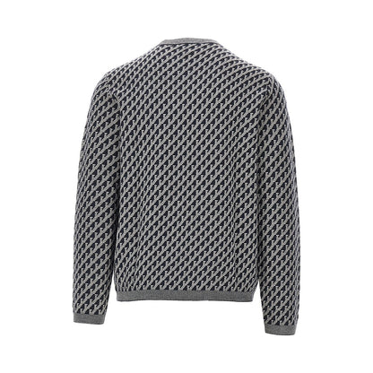 Emporio Armani Jacquard wool crewneck sweater