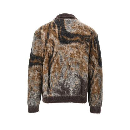 Emporio Armani Mohair-blend sweater with collar