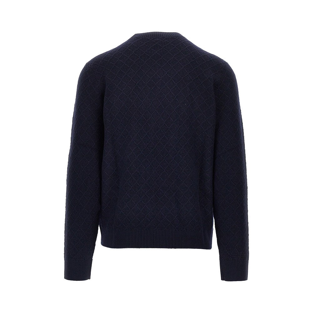 EMPORIO ARMANI Knitted sweater with diamonds motif