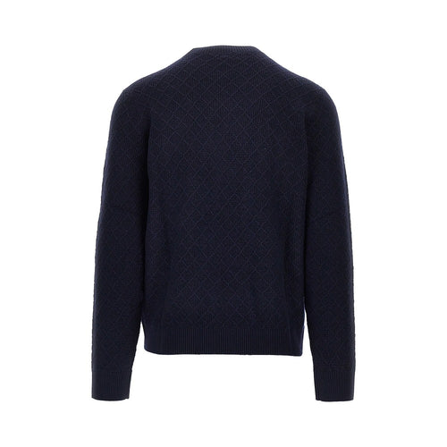 EMPORIO ARMANI Knitted sweater with diamonds motif