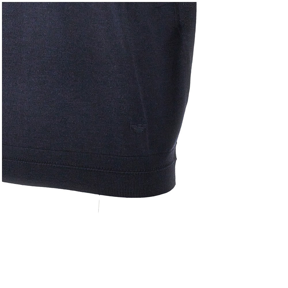EMPORIO ARMANI Virgin wool and silk polo shirt