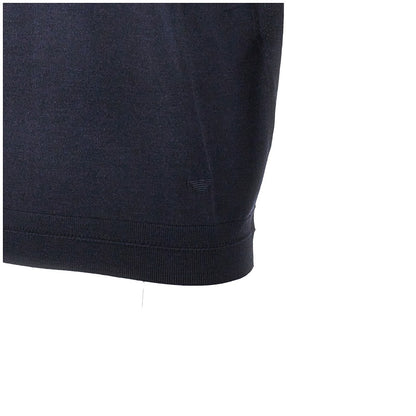 EMPORIO ARMANI Virgin wool and silk polo shirt