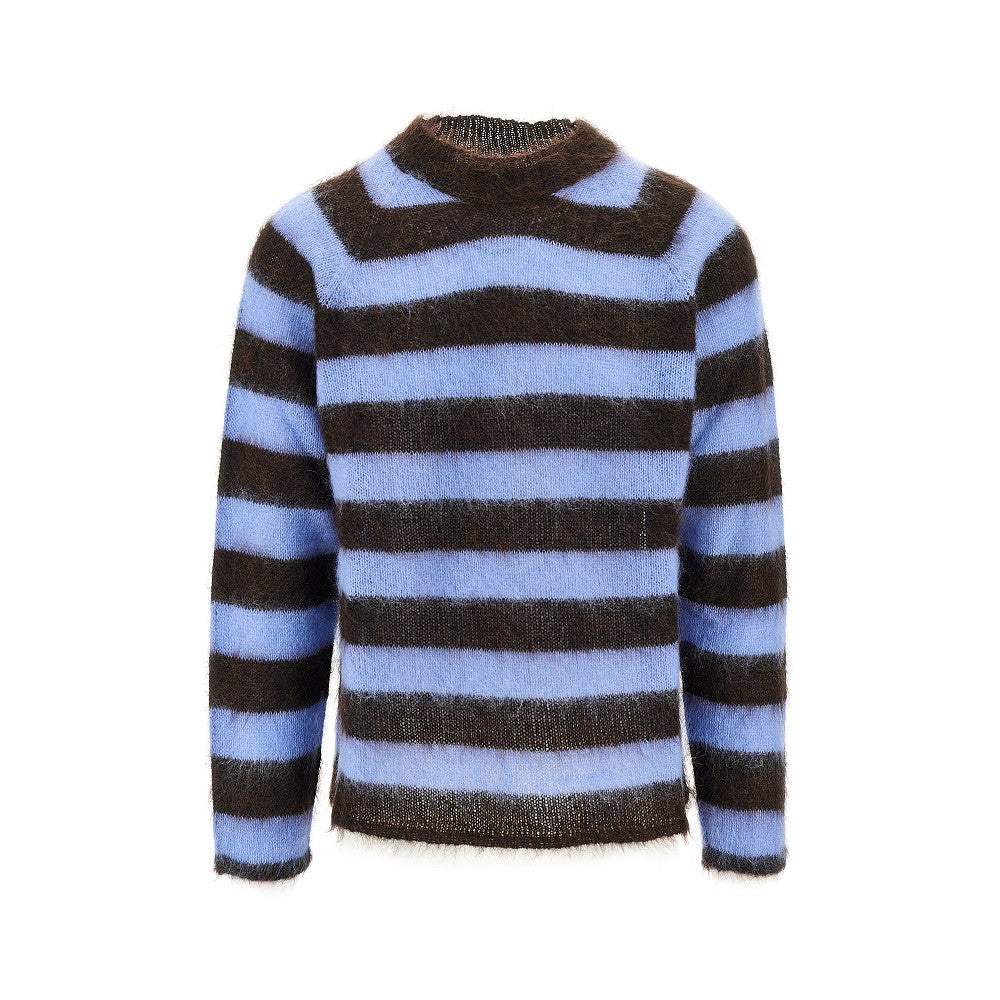 EMPORIO ARMANI Kniited sweater with striped motif