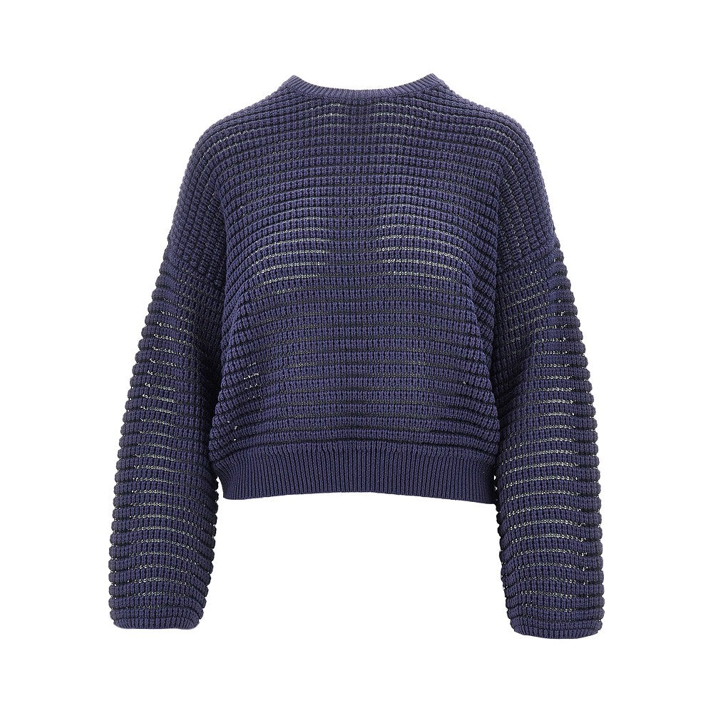EMPORIO ARMANI Openworked cashmere blend sweater