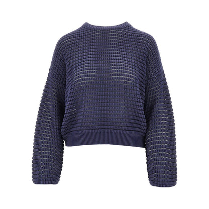 EMPORIO ARMANI Openworked cashmere blend sweater