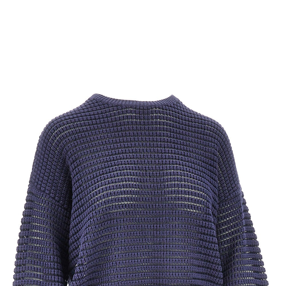 EMPORIO ARMANI Openworked cashmere blend sweater
