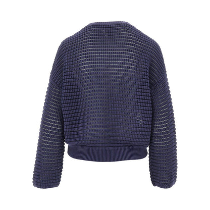 EMPORIO ARMANI Openworked cashmere blend sweater