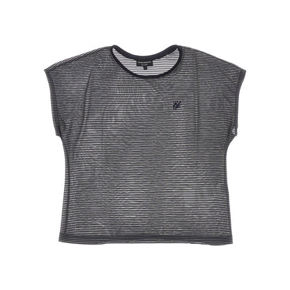 EMPORIO ARMANI ICON striped knitted top