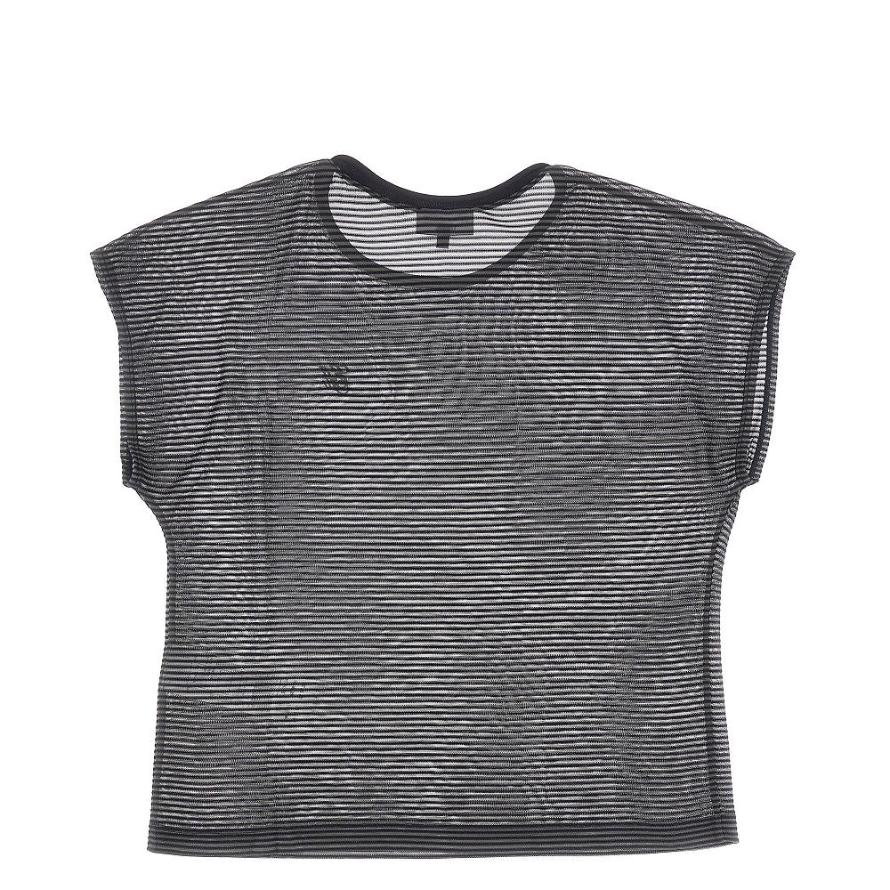 EMPORIO ARMANI ICON striped knitted top