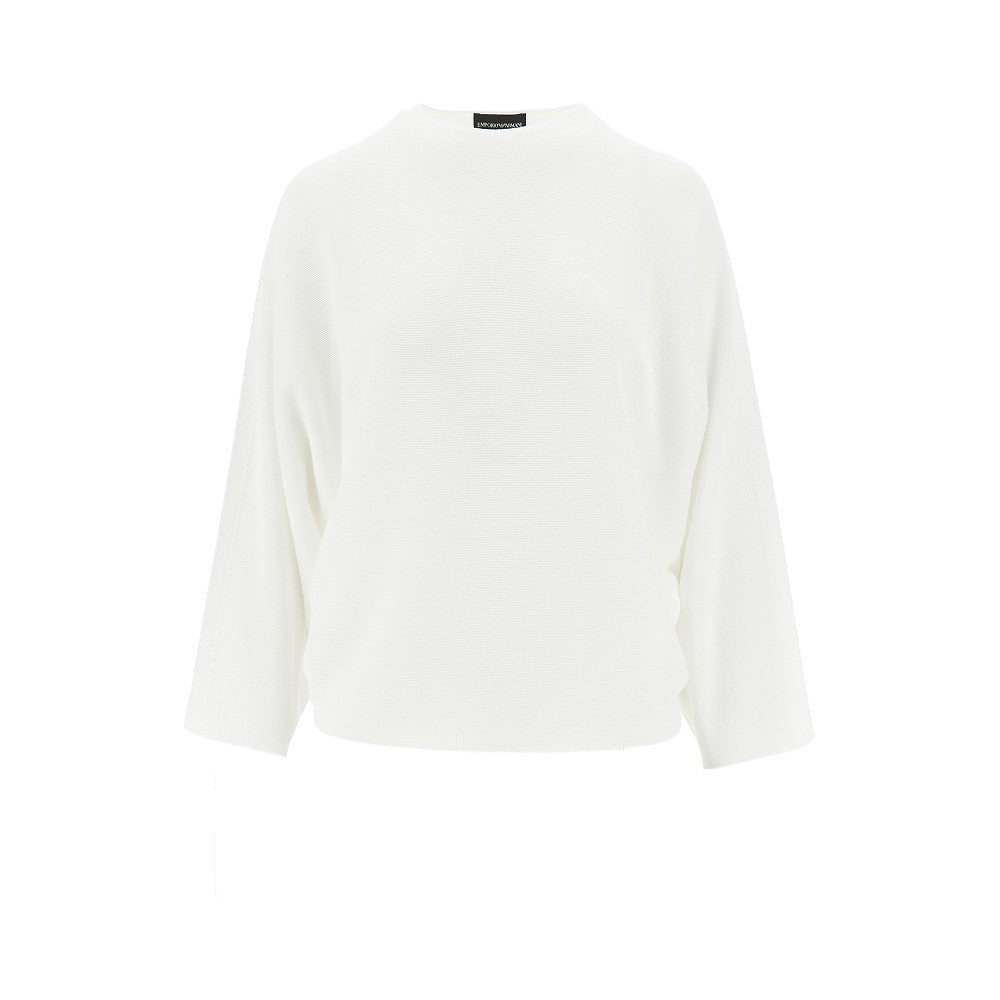 EMPORIO ARMANI Knitted top with batwing sleeves