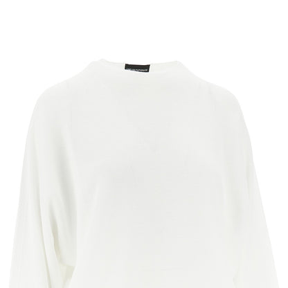 EMPORIO ARMANI Knitted top with batwing sleeves