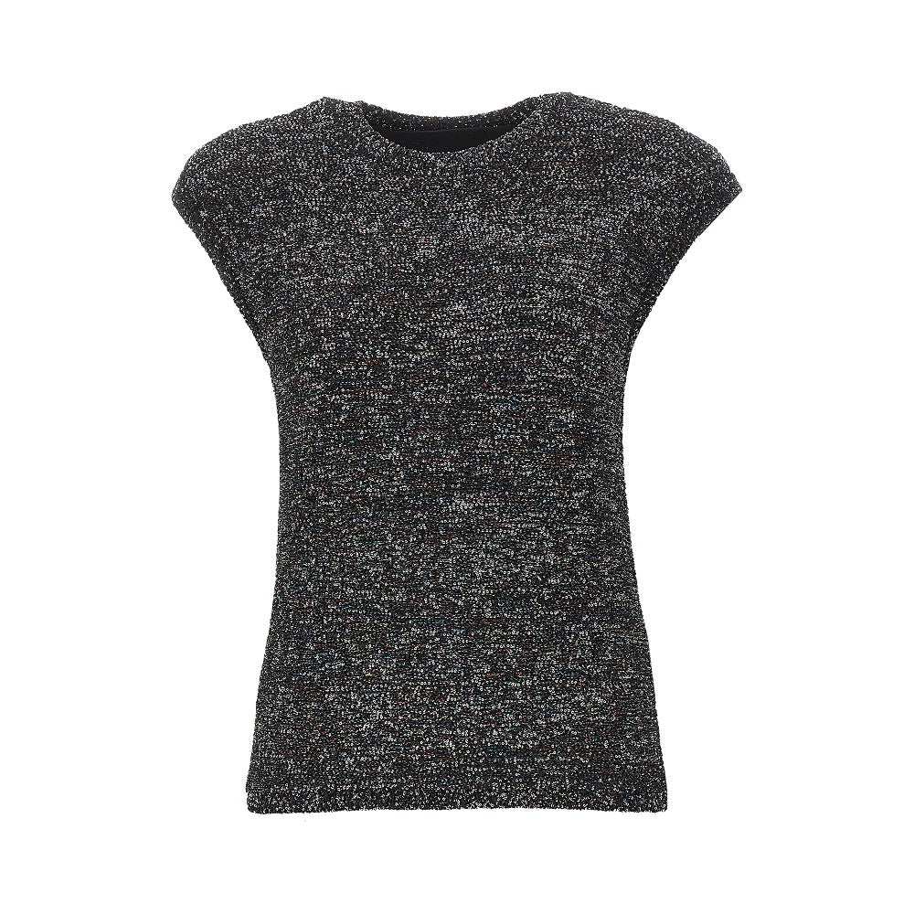 EMPORIO ARMANI Sequinned knit top