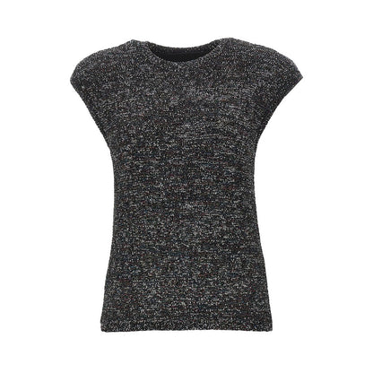 EMPORIO ARMANI Sequinned knit top