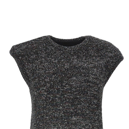 EMPORIO ARMANI Sequinned knit top
