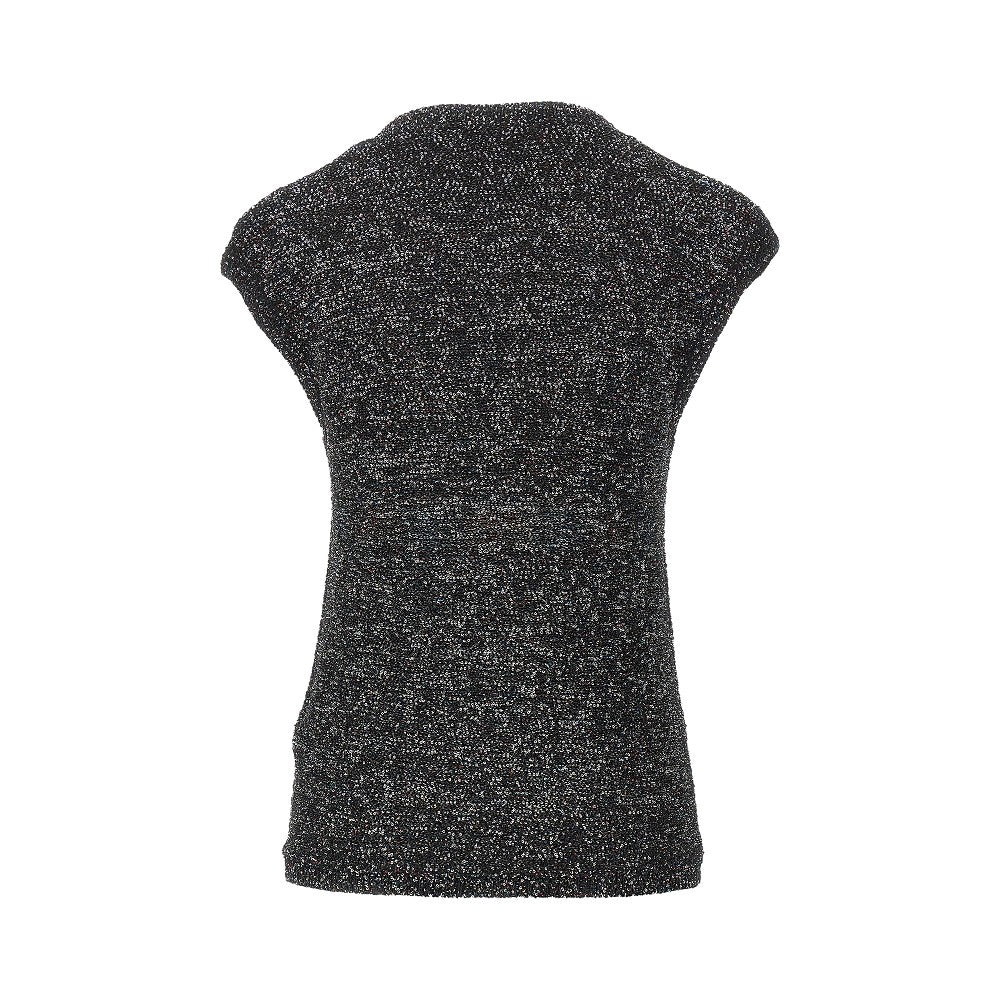 EMPORIO ARMANI Sequinned knit top