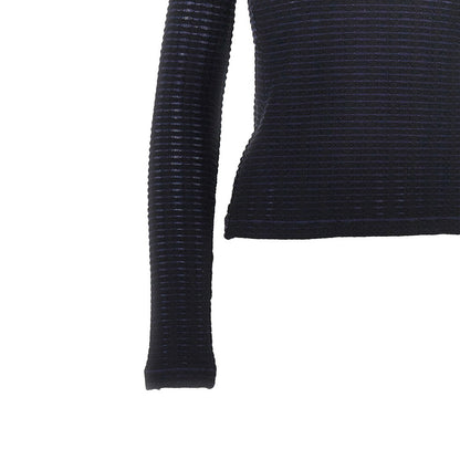 EMPORIO ARMANI Striped jacquard jersey top