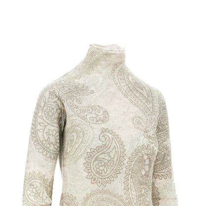 EMPORIO ARMANI Knitted sweater with Paisley print