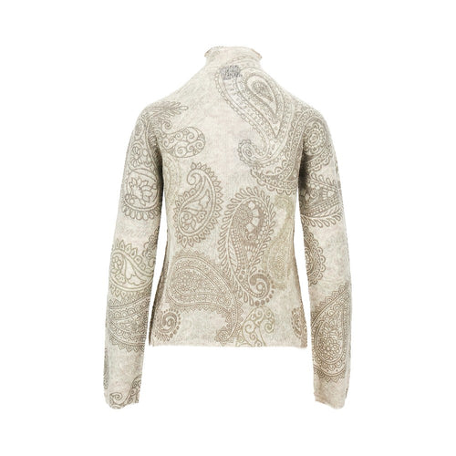EMPORIO ARMANI Knitted sweater with Paisley print