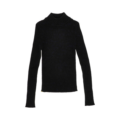 FENDI Ribbed knit mock turtleneck top